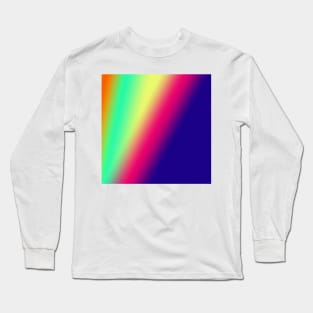 red blue green abstract texture pattern Long Sleeve T-Shirt